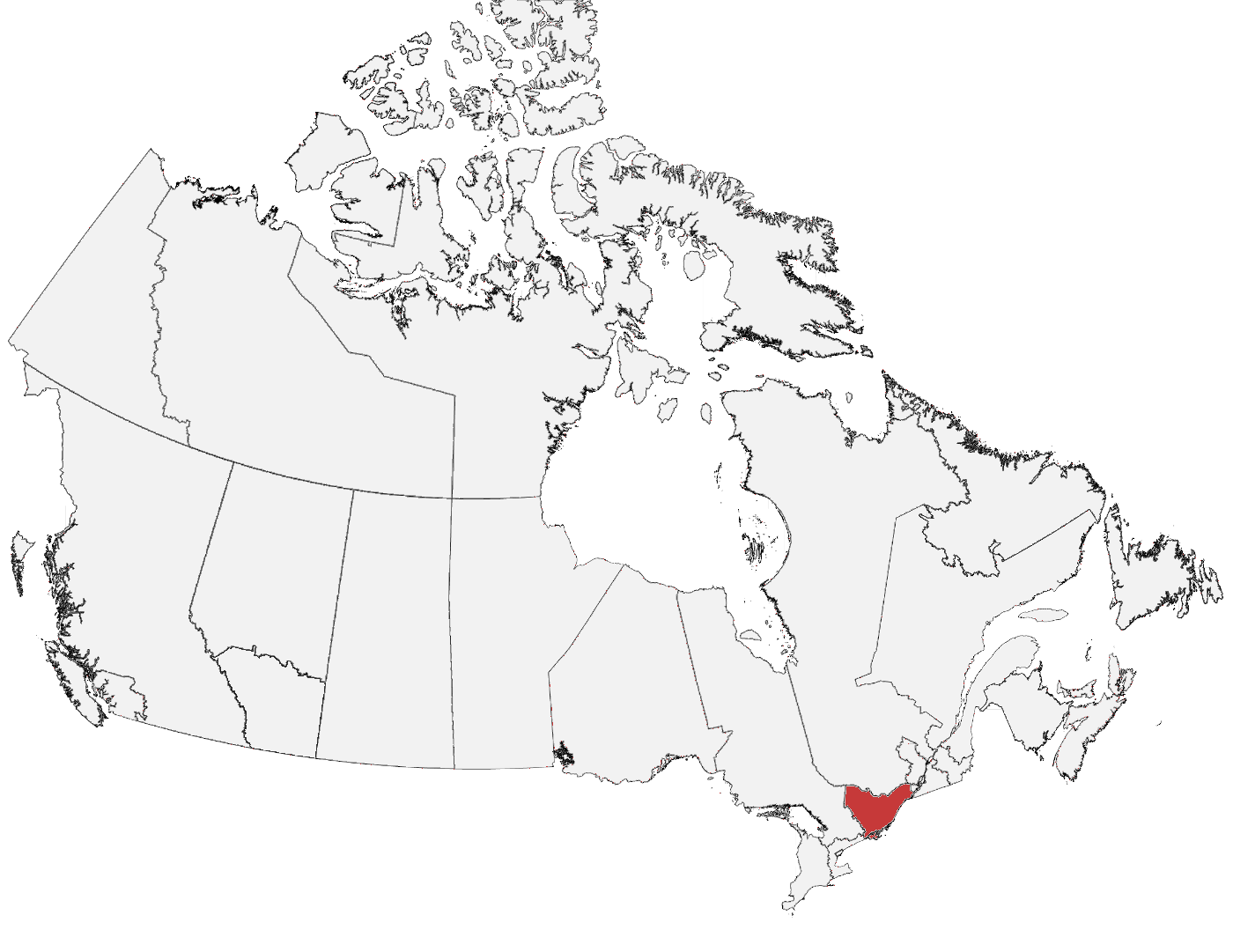 Area Code 343 Location on  Map