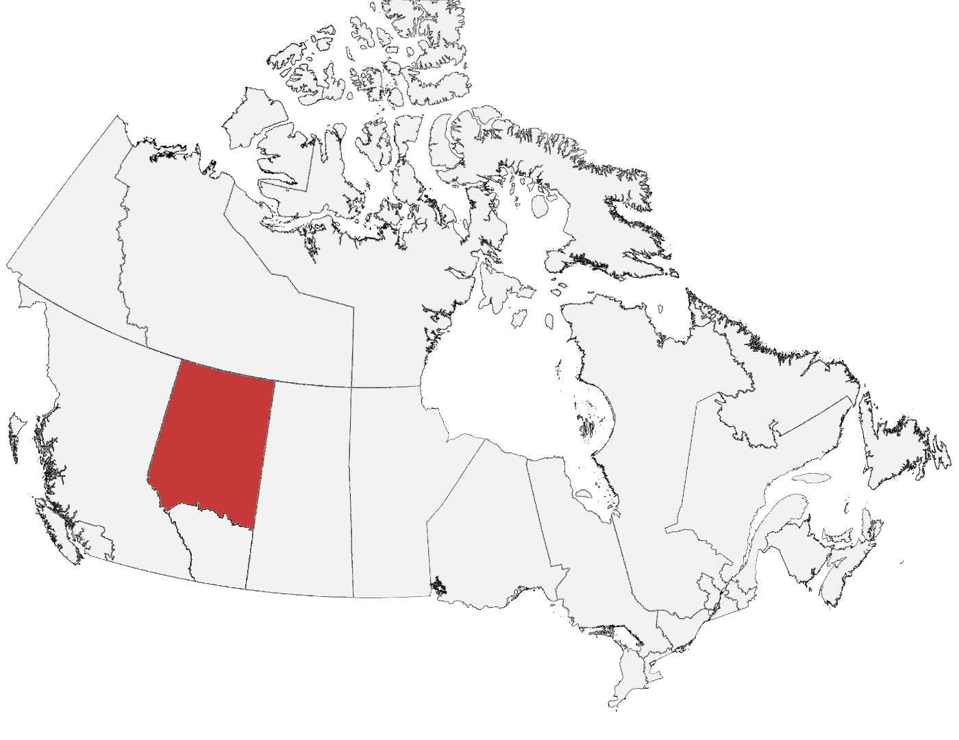 Area Code 780 Location on  Map