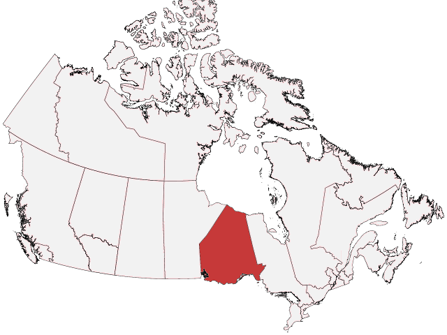 Area Code 807 Location on  Map