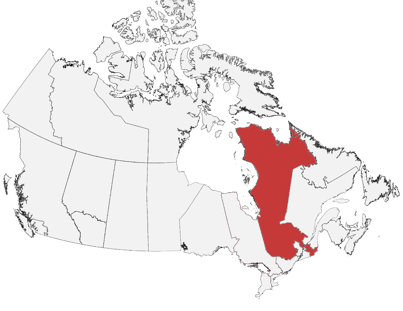 Area Code 819 Location on  Map